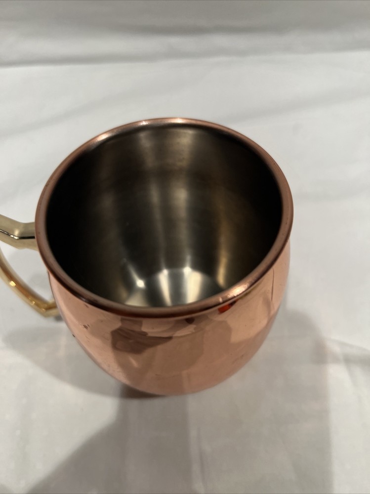 8 Old Dutch International 4oz Solid Brass Lined COPPERWARE EXPRESSO MUGS