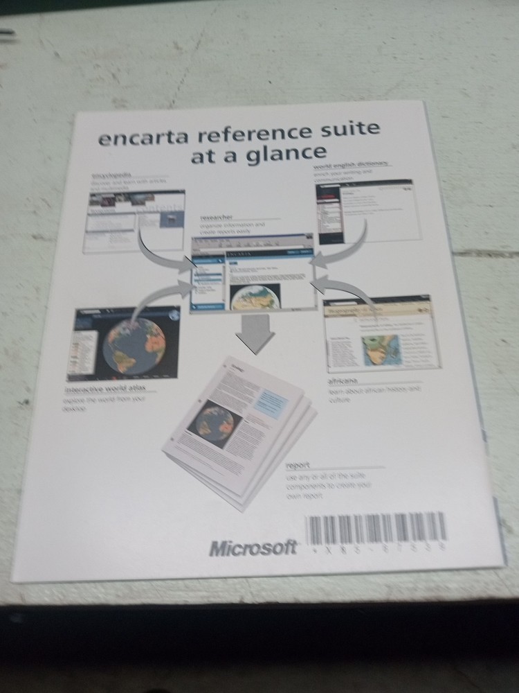 MICROSOFT - ENCARTA - Reference Suite 2001 - 7 CD Set
