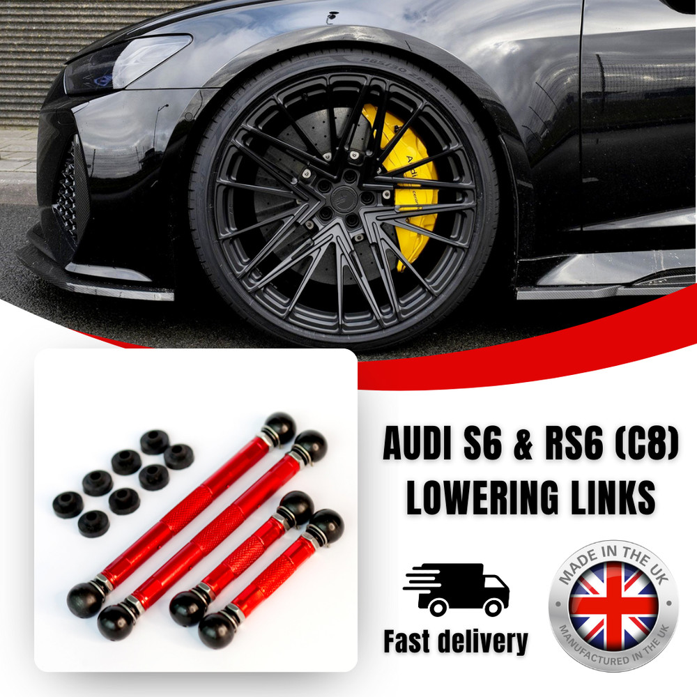 AUDI RS6 RS7 (C8) EVOLUTION LOWERING LINKS KIT S6 S7 (HIGH PRECISION ADJUSTMENT)