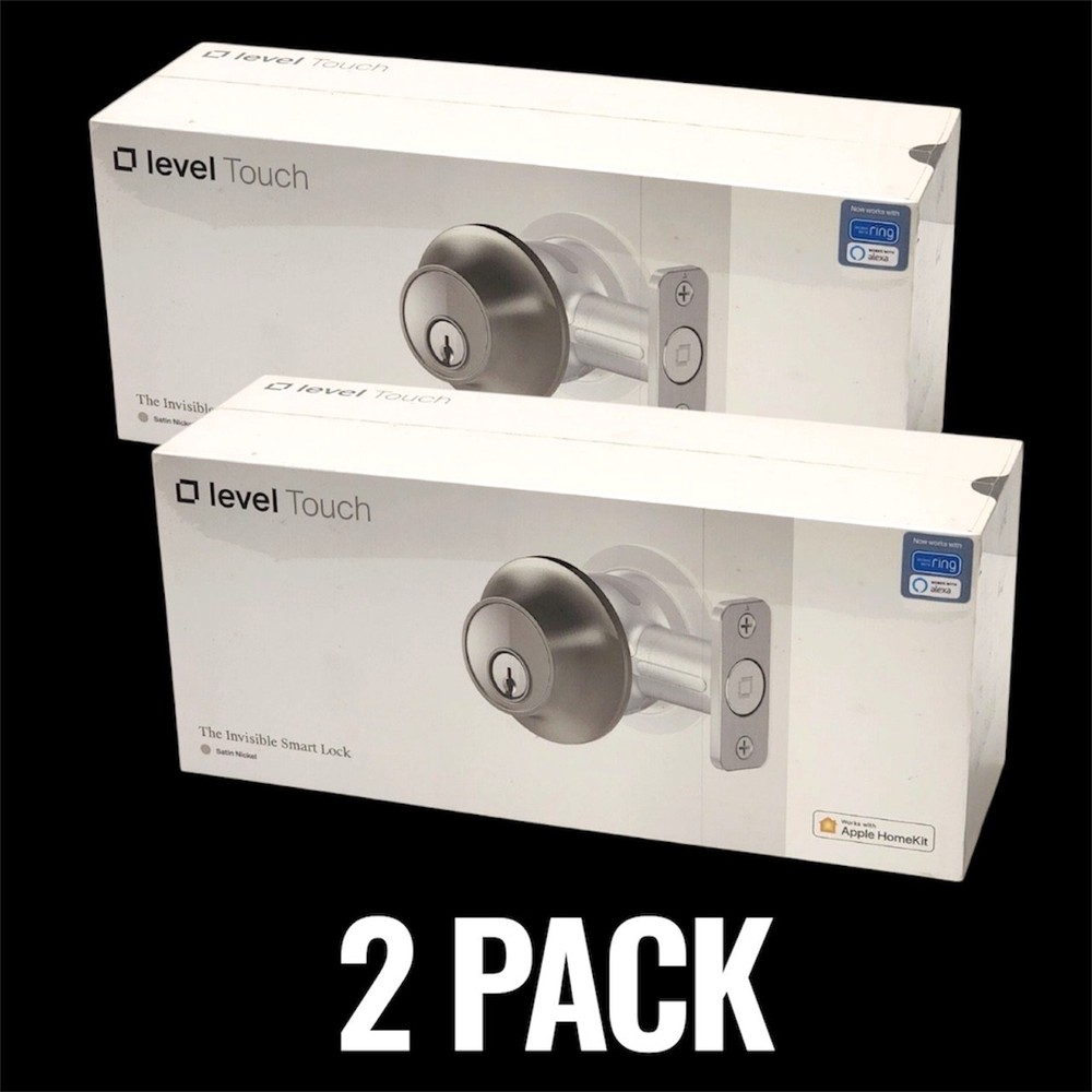 2 Level - Touch Edition Smart Lock Bluetooth Replacement Deadbolts, Satin Nickel