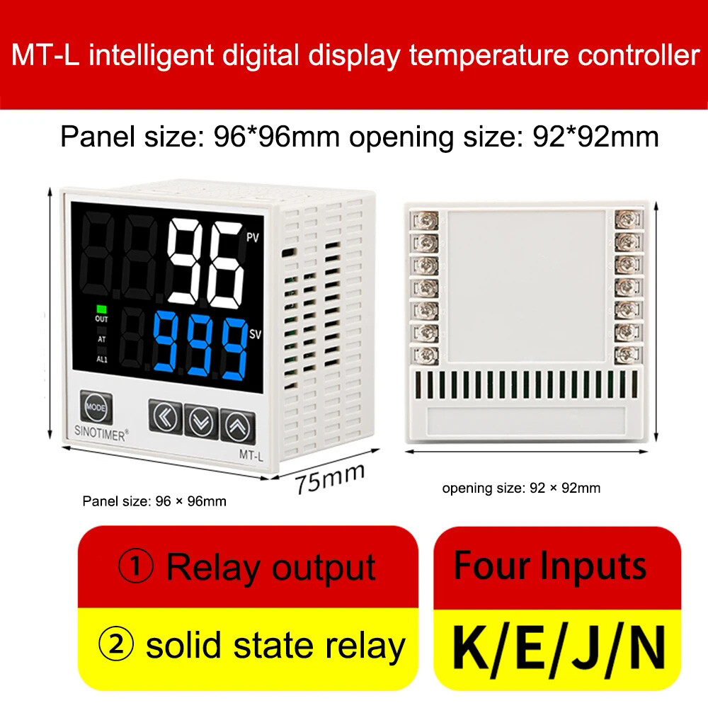 SSR Dual Output Temperature Regulator Controller/ Digital PID Thermostat Relay