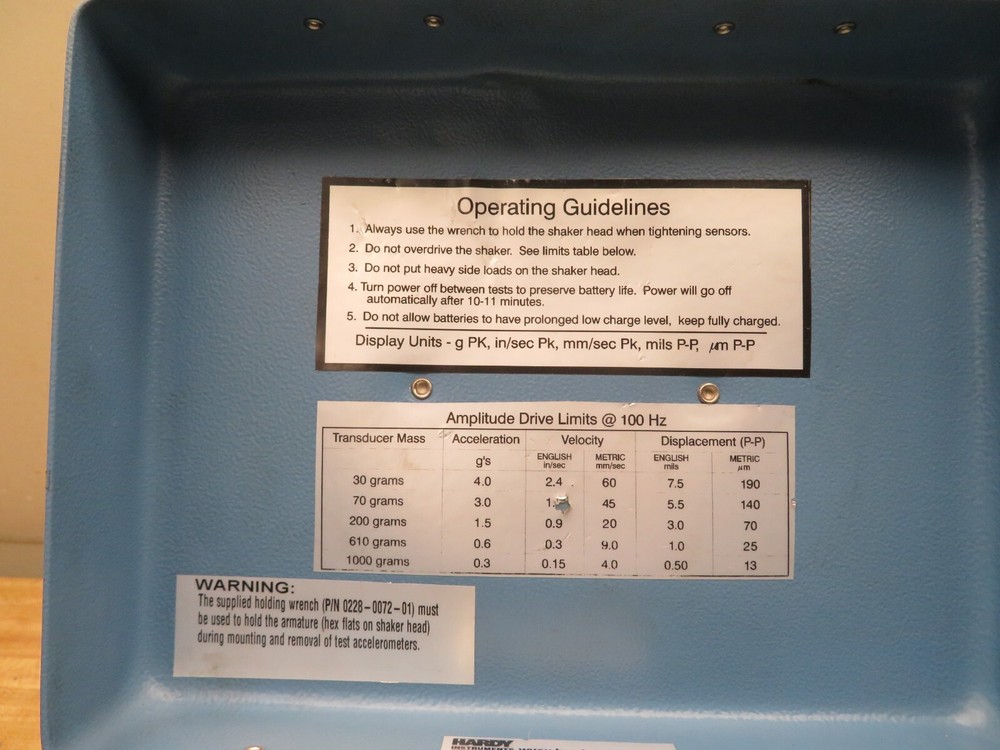 Hardy Dynamic Instruments DI-823 Fixed Frequency Portable Shaker System - PS64