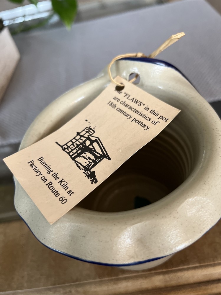 Williamsburg Pottery Candle Keeper Crock