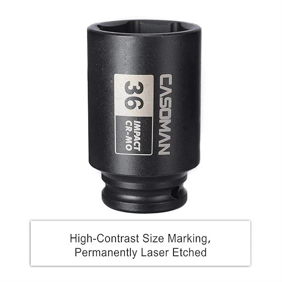 1/2" Drive x 36mm Deep Impact Socket 6PT Socket