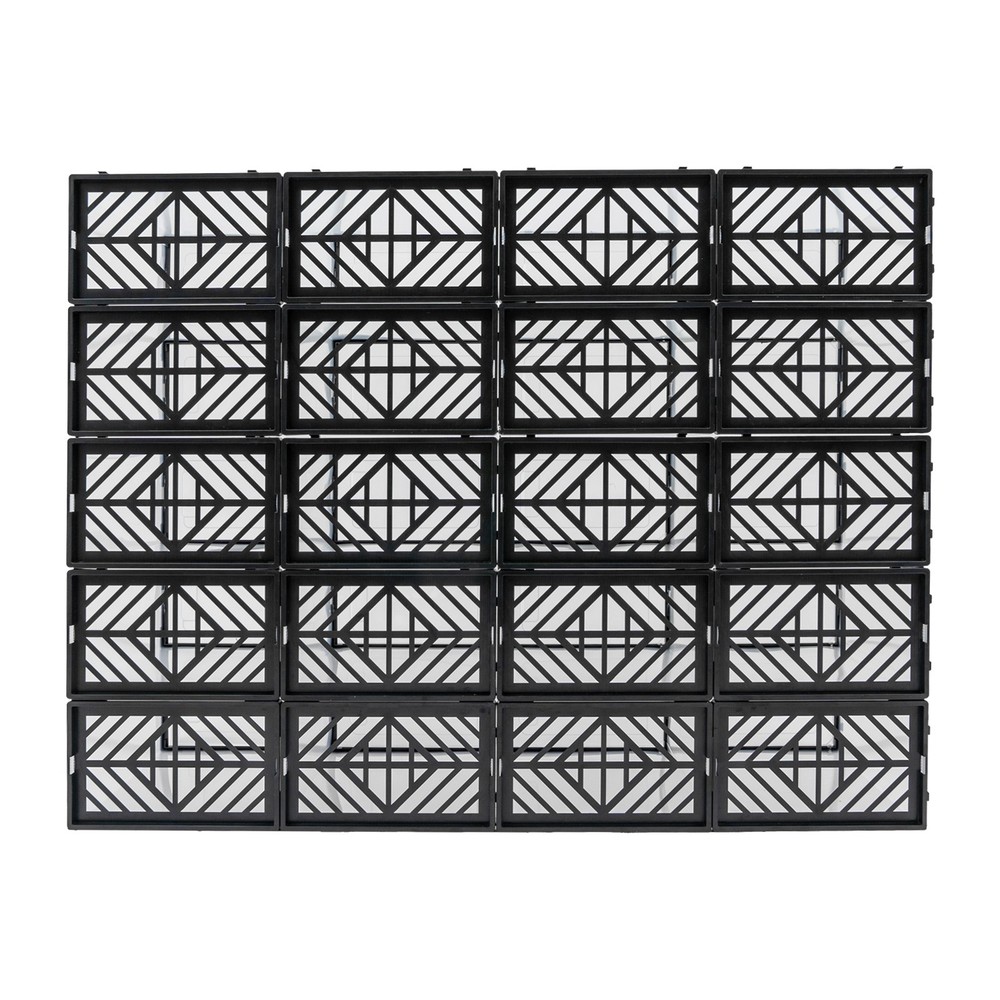 20 Pack Clear Plastic Shoe Boxes With Lids Stackable Storage Container Organizer