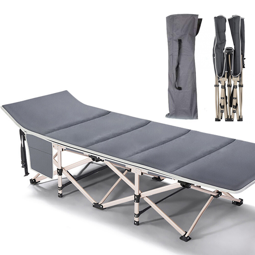 Folding Camping Bed Zero Gravity Chair Outdoor Cot Military Cots Sleeping Bed