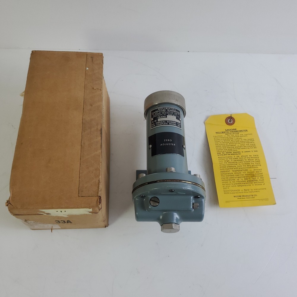 MOORE NULLMATIC 33A TEMPERATURE TRANSMITTER 14033-AS7EG 33a14033as7eg