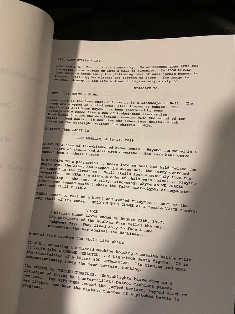 Sony Pictures TERMINATOR TRILOGY Rare Script SCREENPLAY SET Collection