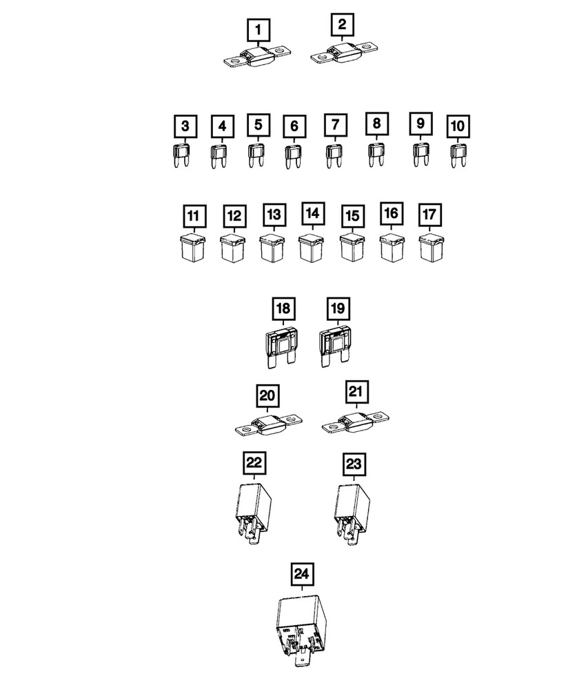 Genuine Mopar Micro Relay 68311127AA