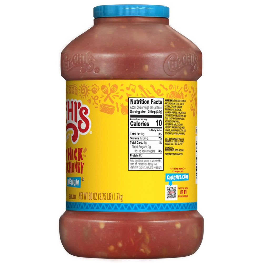 CHI-CHI’S Thick and Chunky Salsa Medium, 60 Ounce