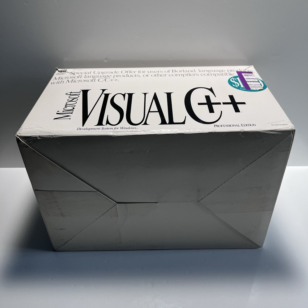 1993 MICROSOFT VISUAL C++ PROFESSIONAL EDITION BOOK SET SEALED DISKS