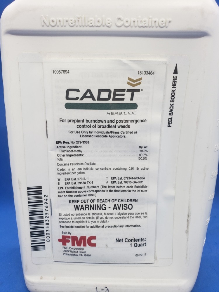 FMC Cadet Herbicide- 1 Quart Bottle