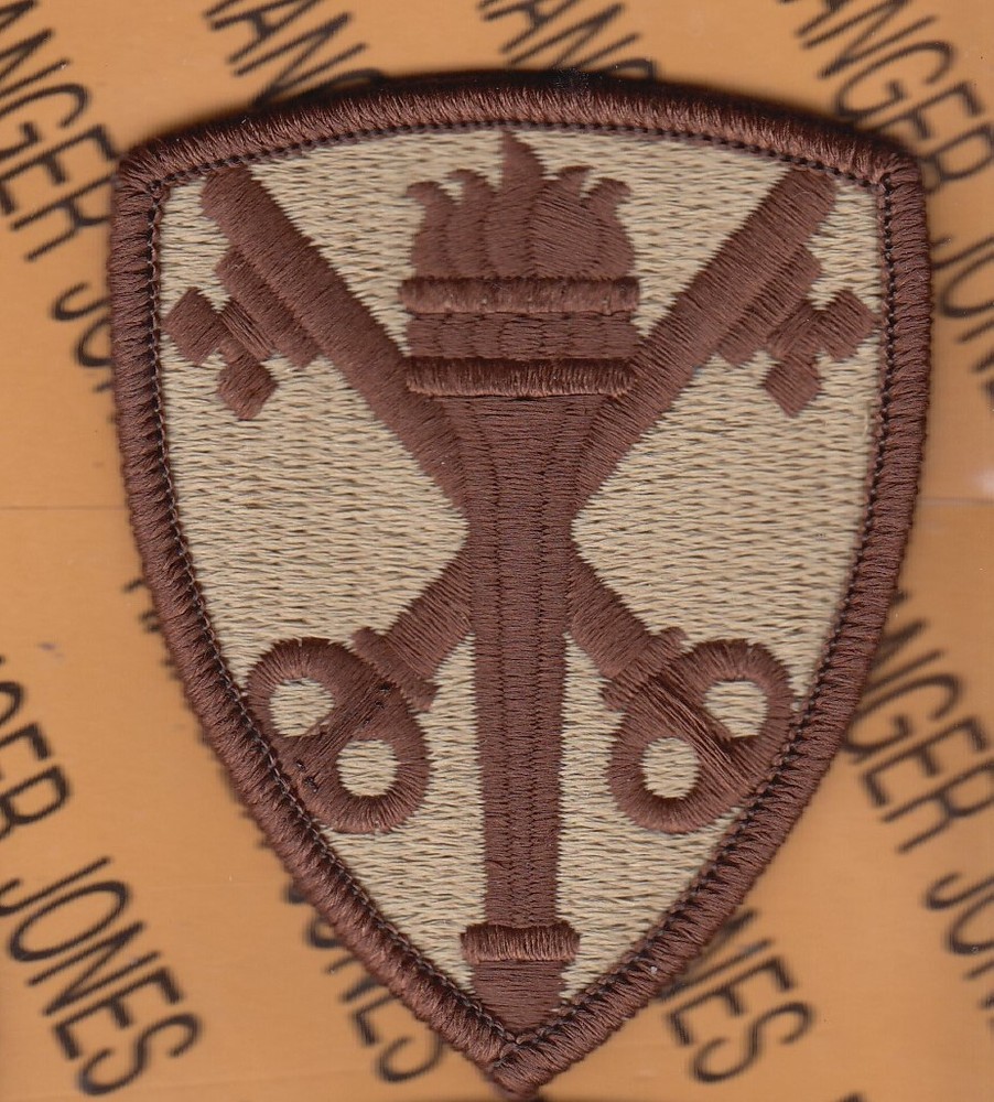 US Army Foreign Intelligence Command FIC 3.25" Desert DCU uniform patch m/e