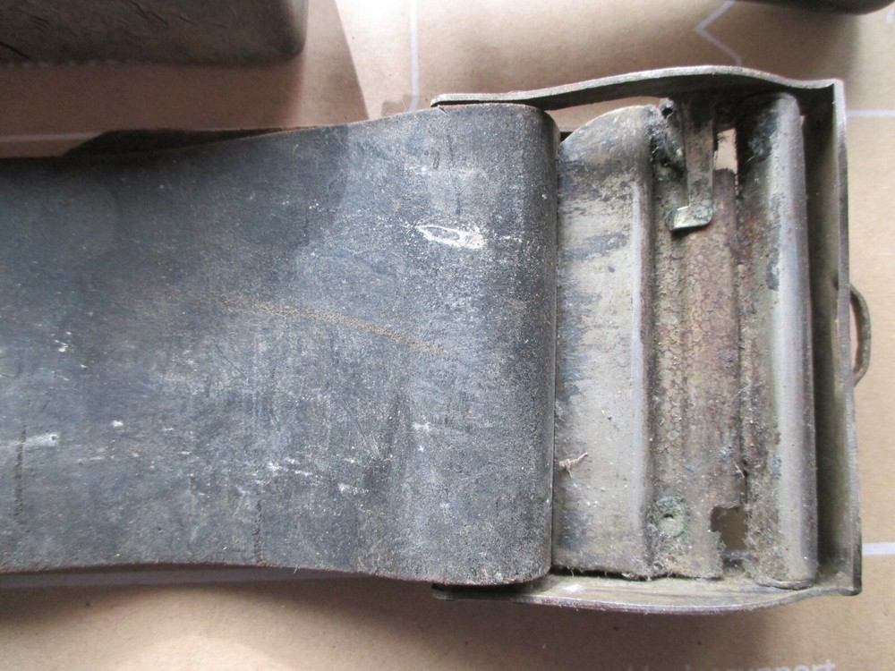 2-Antique Barbers Razor Sharpening Stone & Leather Belt!