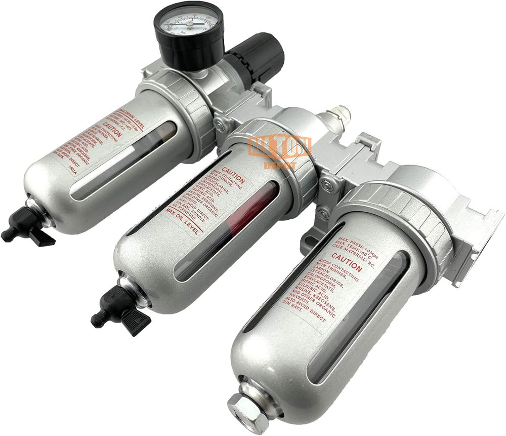 1/2" NPT MID FLOW Filter Regulator Coalescing Desiccant Dryer System for Compres