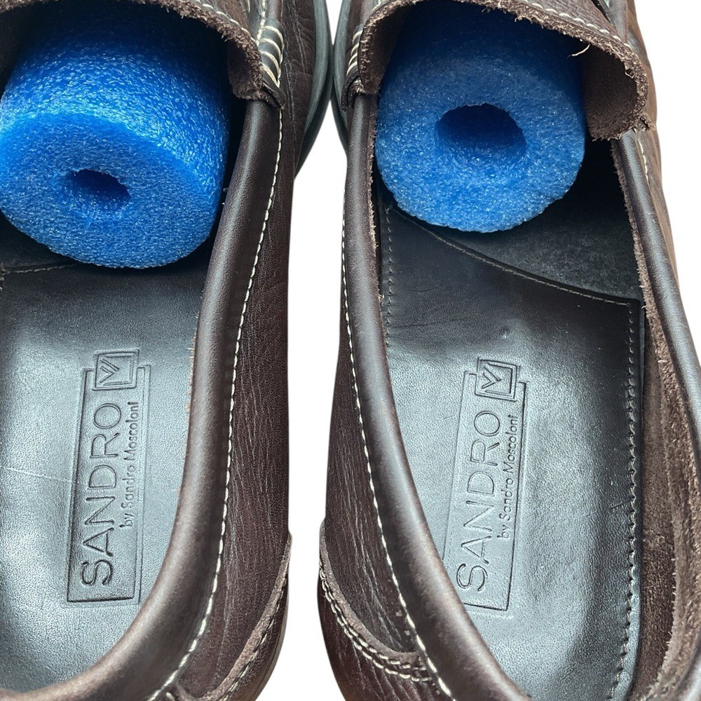 Sandro Moscoloni Rich Brown Leather Slip-Ons 12D