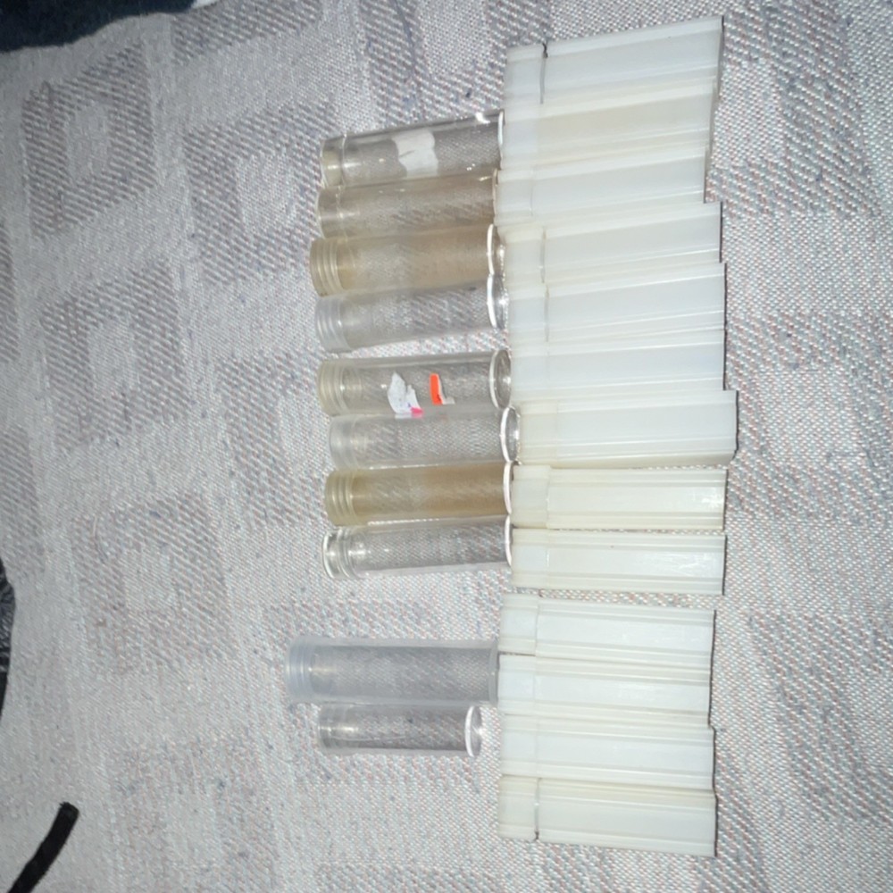 Assorted Empty Plastic Coin Tubes Lot