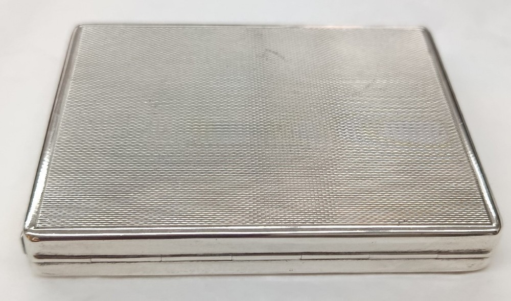 Elegant European Antique 835 Silver Engraved Cigarette Case 19th C
