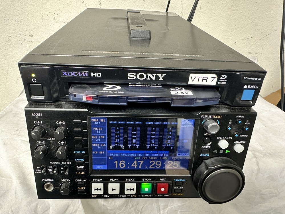 Sony PDW-HD1500 XD Cam HD Recorder
