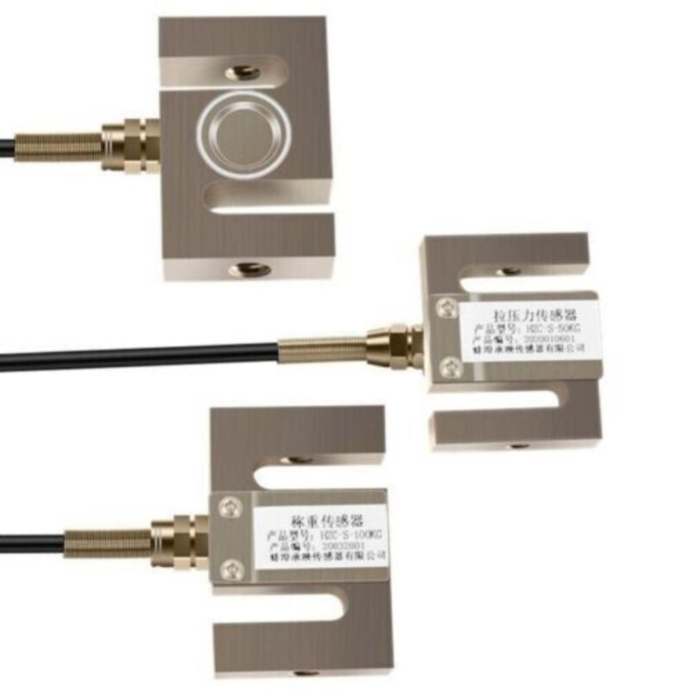 Load Cell Force Measuring Pull and Pess S-type Pressure Sensor with Indicator 1T