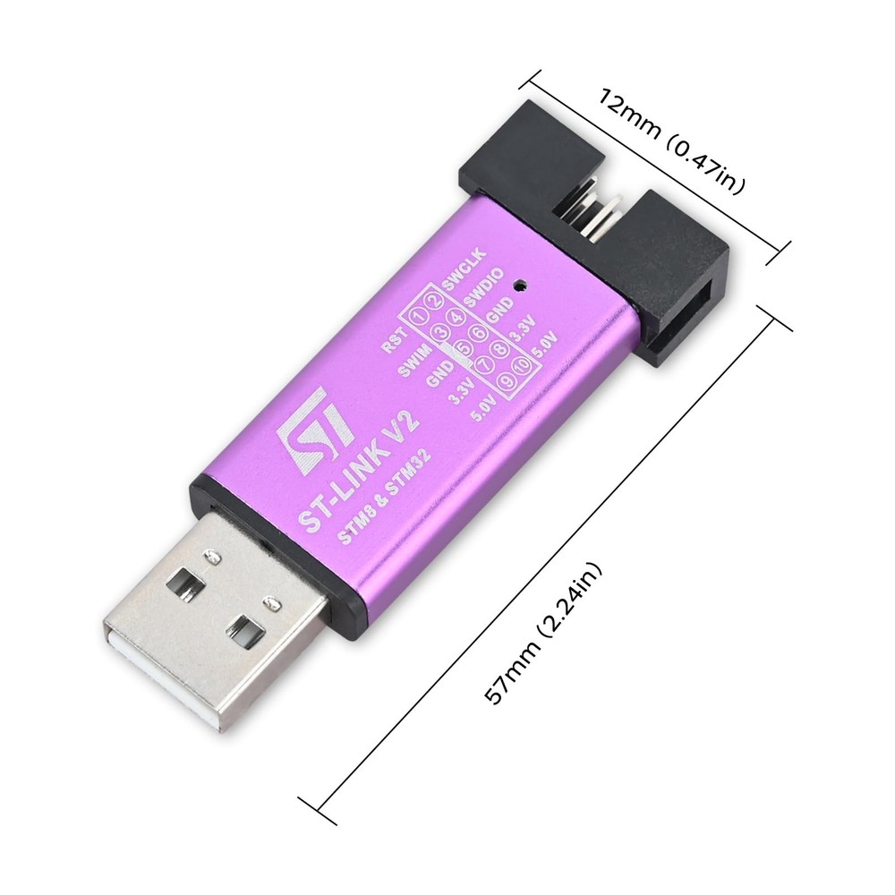 ST Link V2 STM8 STM32 Emulator Programmer stlink Downloader M89 Line Burner D...