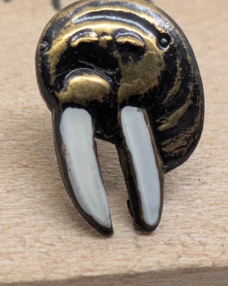 Tiny Walrus Head Lapel Pin