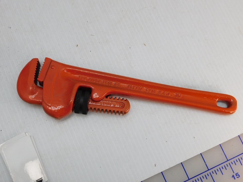 Ridgid 10 in Pipe Wrench, Restored