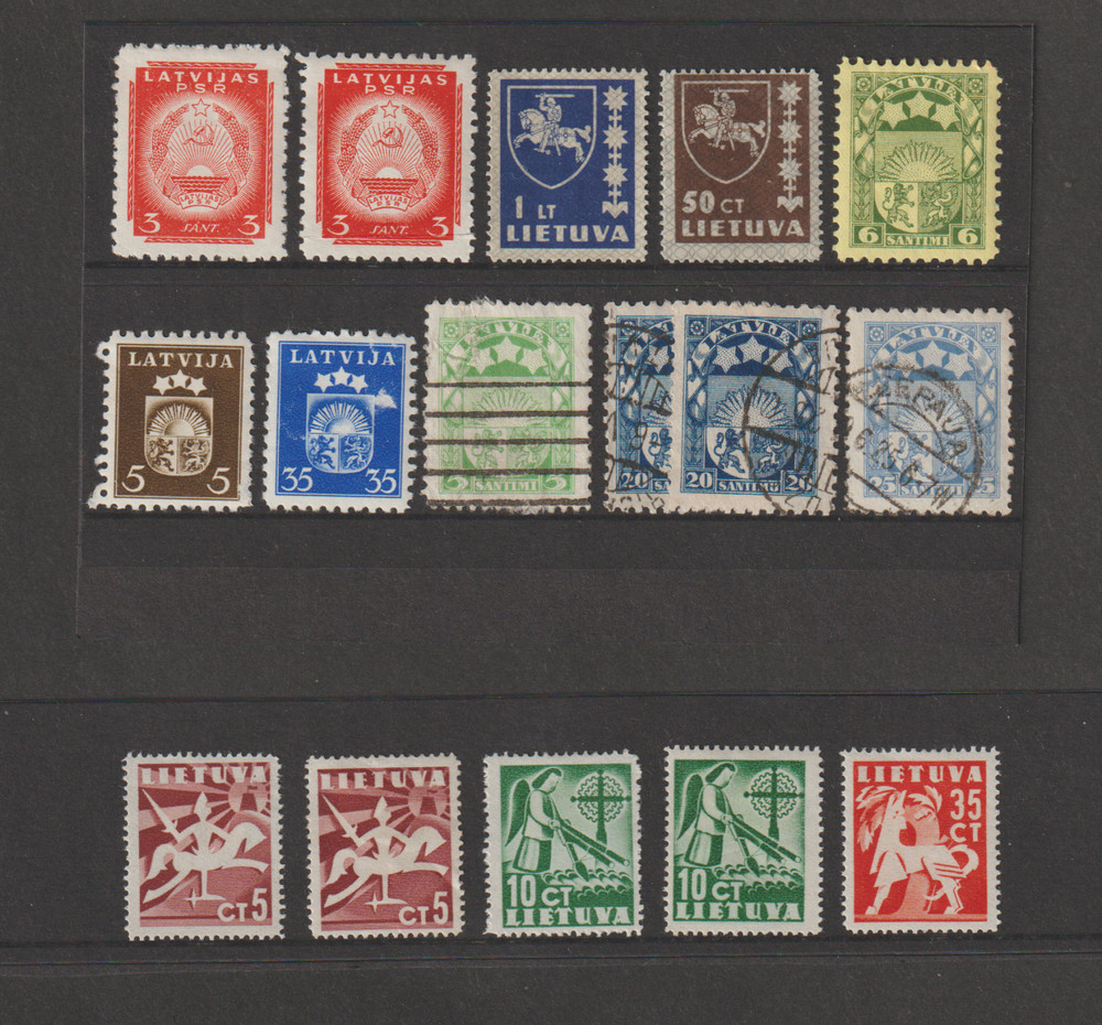 Latvian Stamps Mint and Used