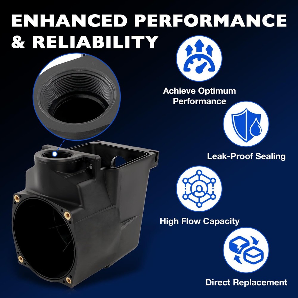 SPX1620AA Pool Pump Strainer Housing, 2" x Replacement Housing...