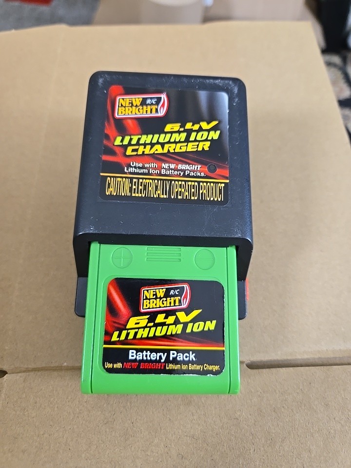 New Bright 6.4V Lithium-Ion battery pack and charger set, specifically designed