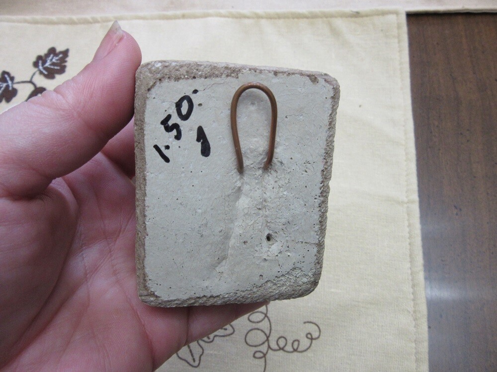 Art pottery plaque or block. " Dream "
