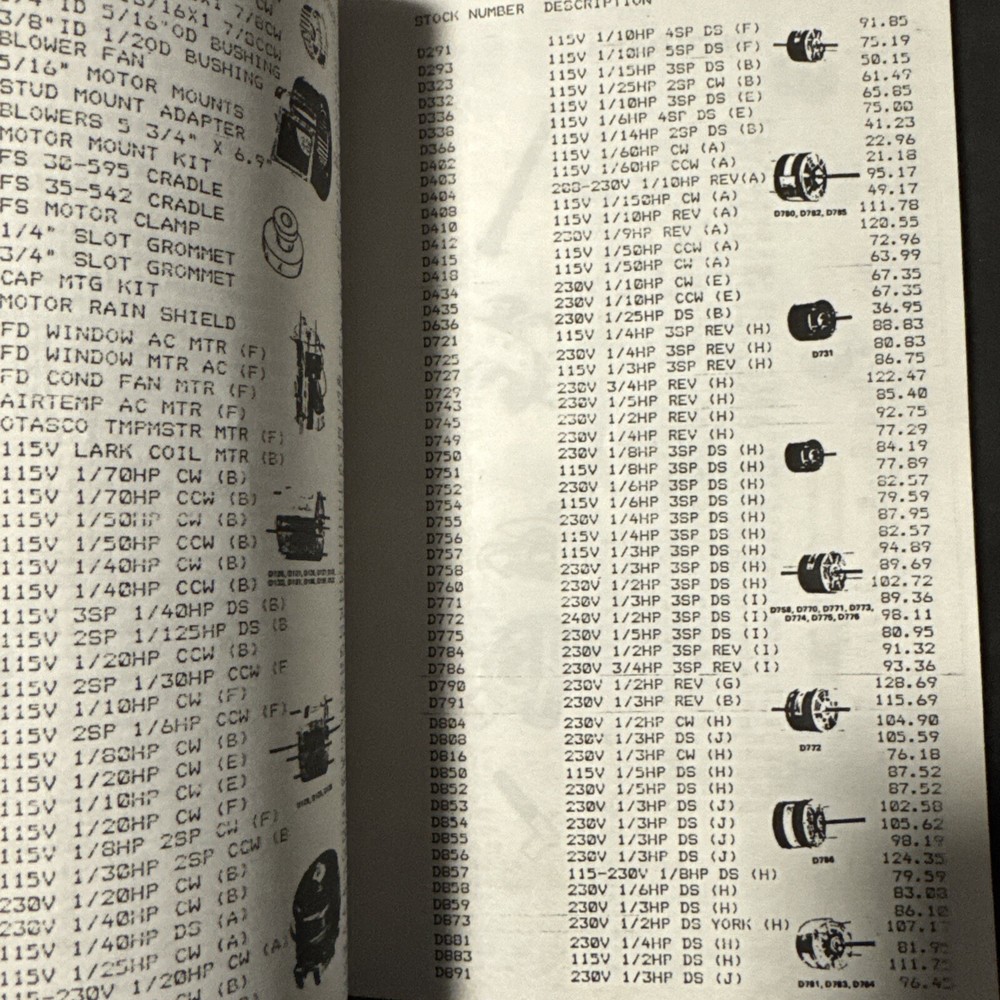 HAP Appliance Parts Catalog 1983