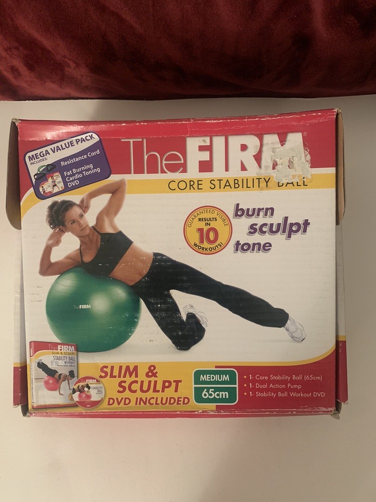 The Firm, Core Stability Ball, Mega Value Pack, includes 2 Used Firm DVDs!