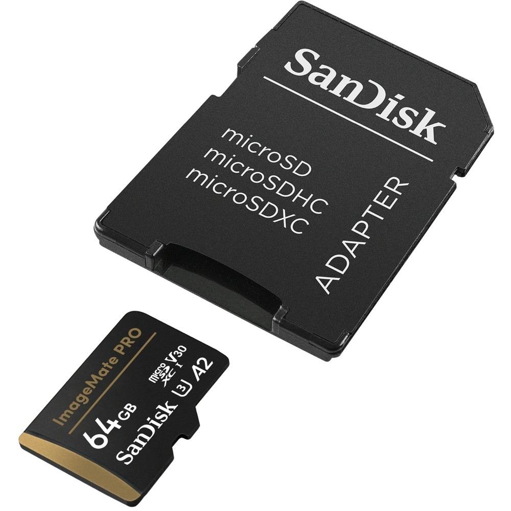 SanDisk 64GB ImageMate Pro microSDXC UHS 1 Memory Card