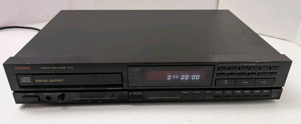 Luxman DC-113 Compact Disc Player Tested No Remote Works Super