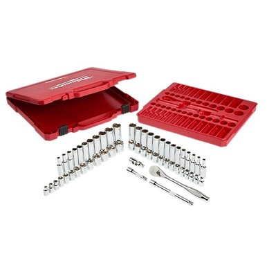3/8" Drive 56pc Ratchet & Socket Set - SAE & Metric