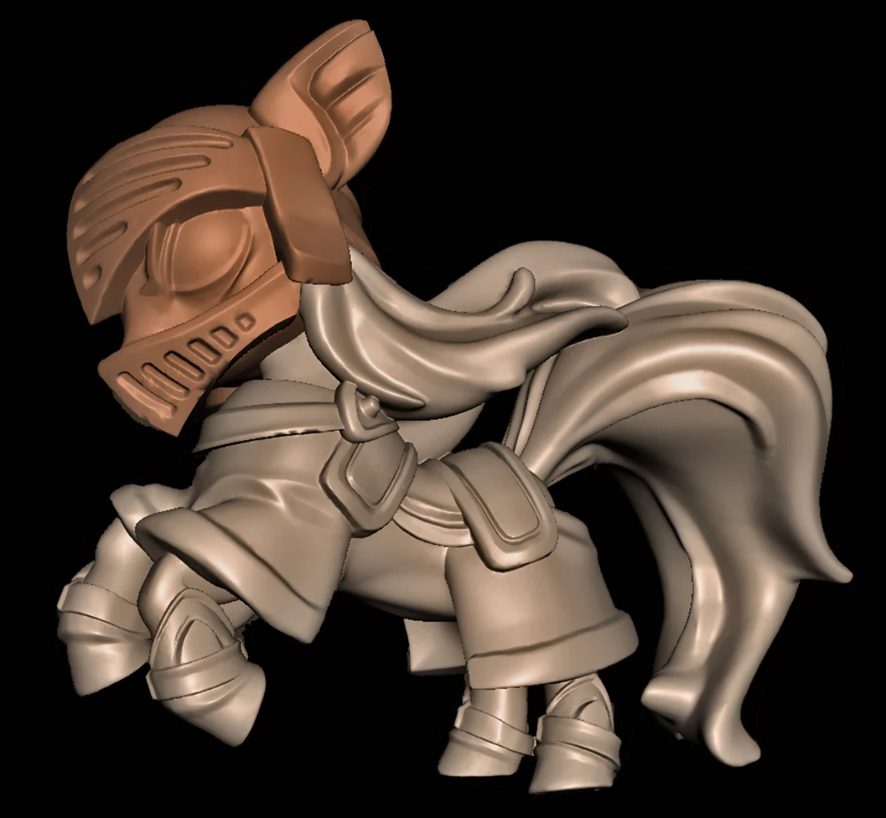 Chibi Paladin Pony
