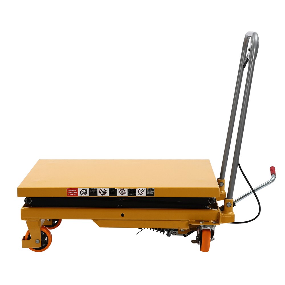 Single Scissor Hydraulic Lift Table, With Locking Wheels For Handling New