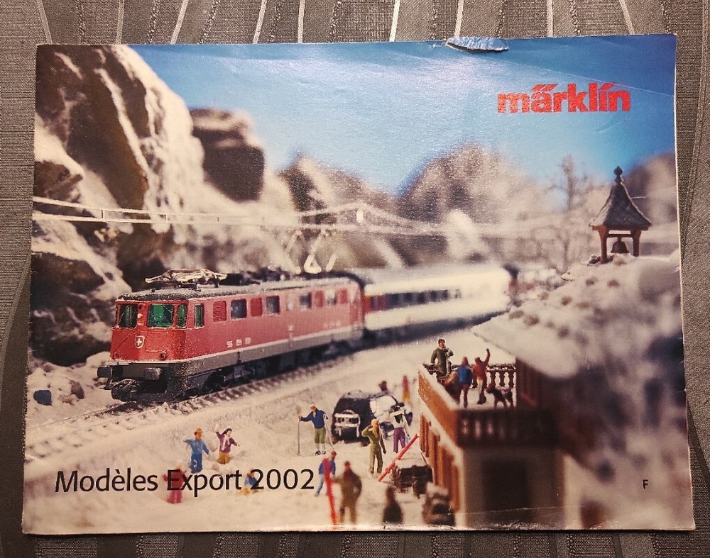 catalogue Märklin models export 2002 model railway train HO