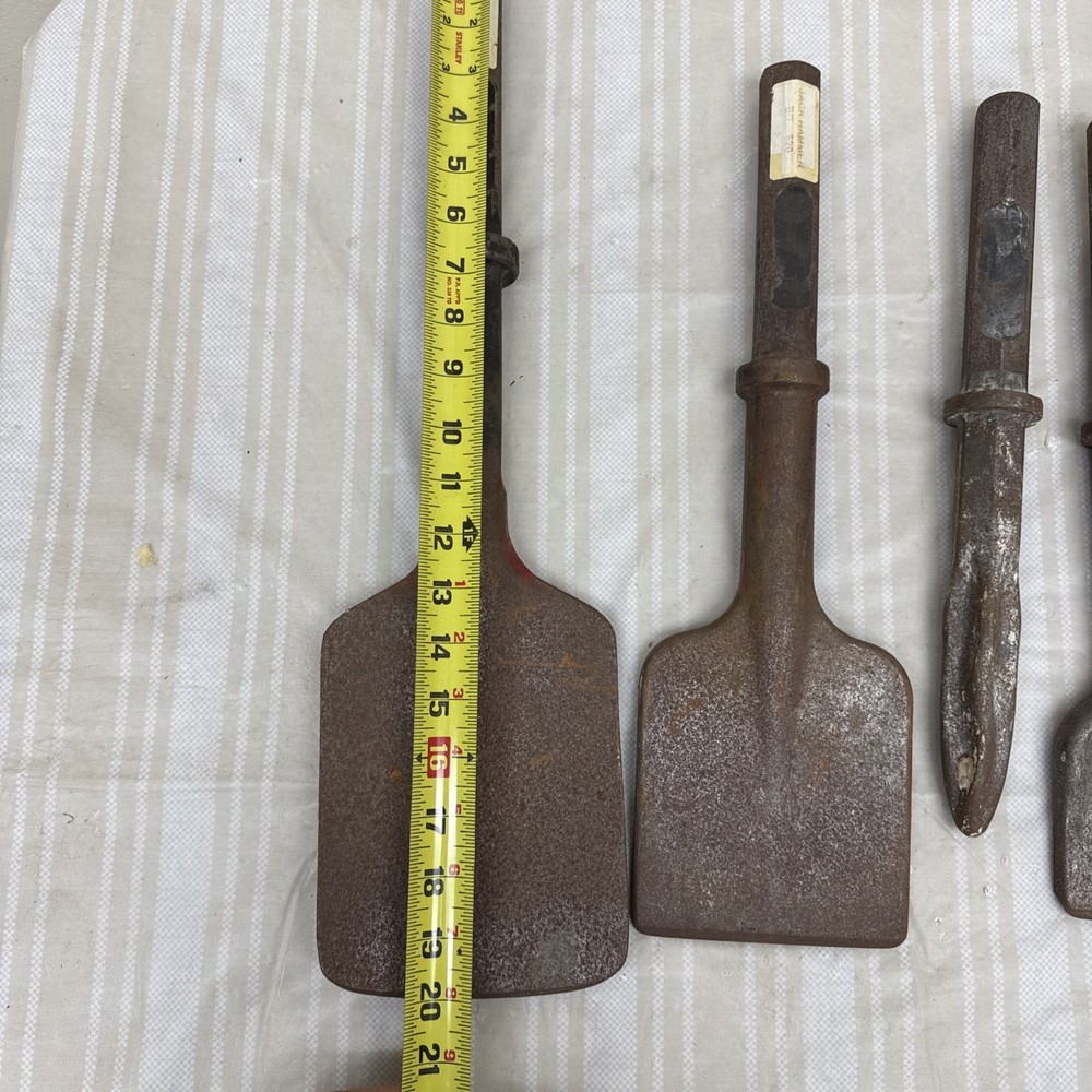 Jack Hammer Chisel Bit set lot of 5