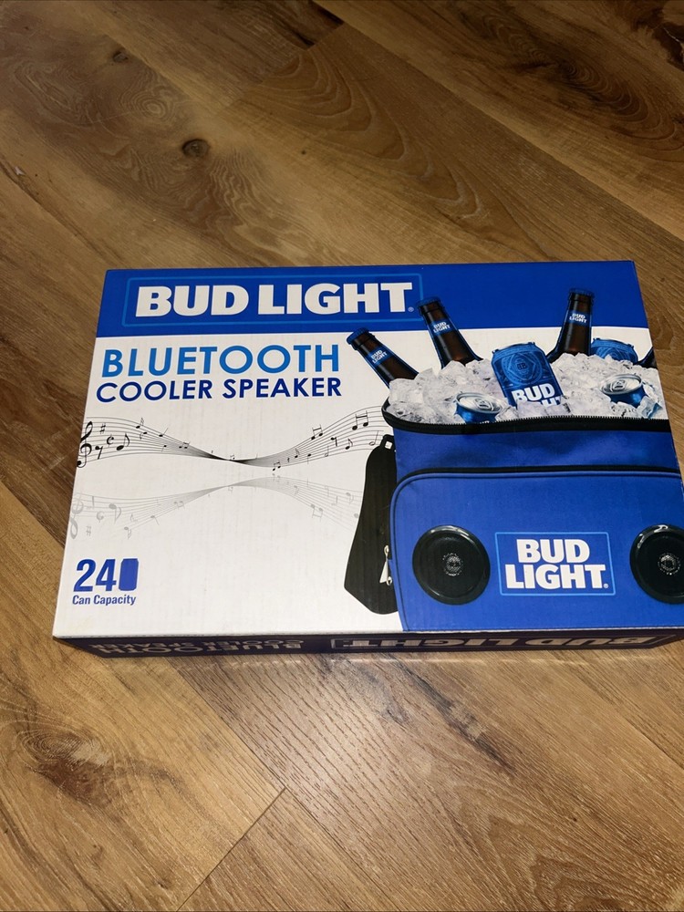 Bud Light Bluetooth Cooler Speaker 24 Can Capacity
