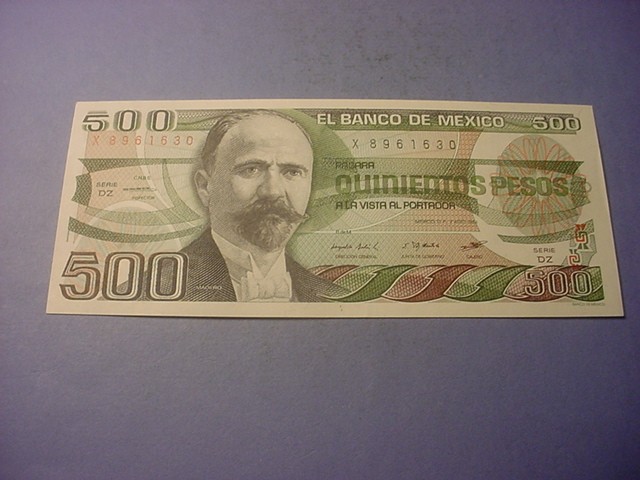Mexico 500 Pesos 1984 UNC #87555