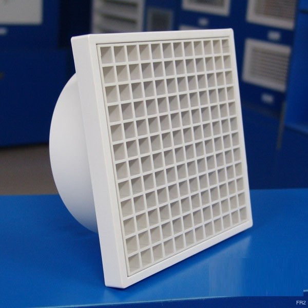 Ac Ventilation Plastic Diffusers/PVC Eggcrate Grille (SS fly mesh)Neck:150mm