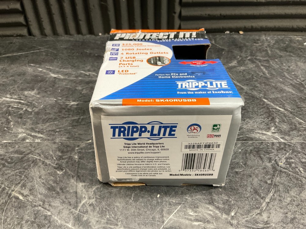 Tripp Lite Protect-IT Surge Protector SK40RUSBB ✅❤️️✅❤️ NEW! OPEN BOX!