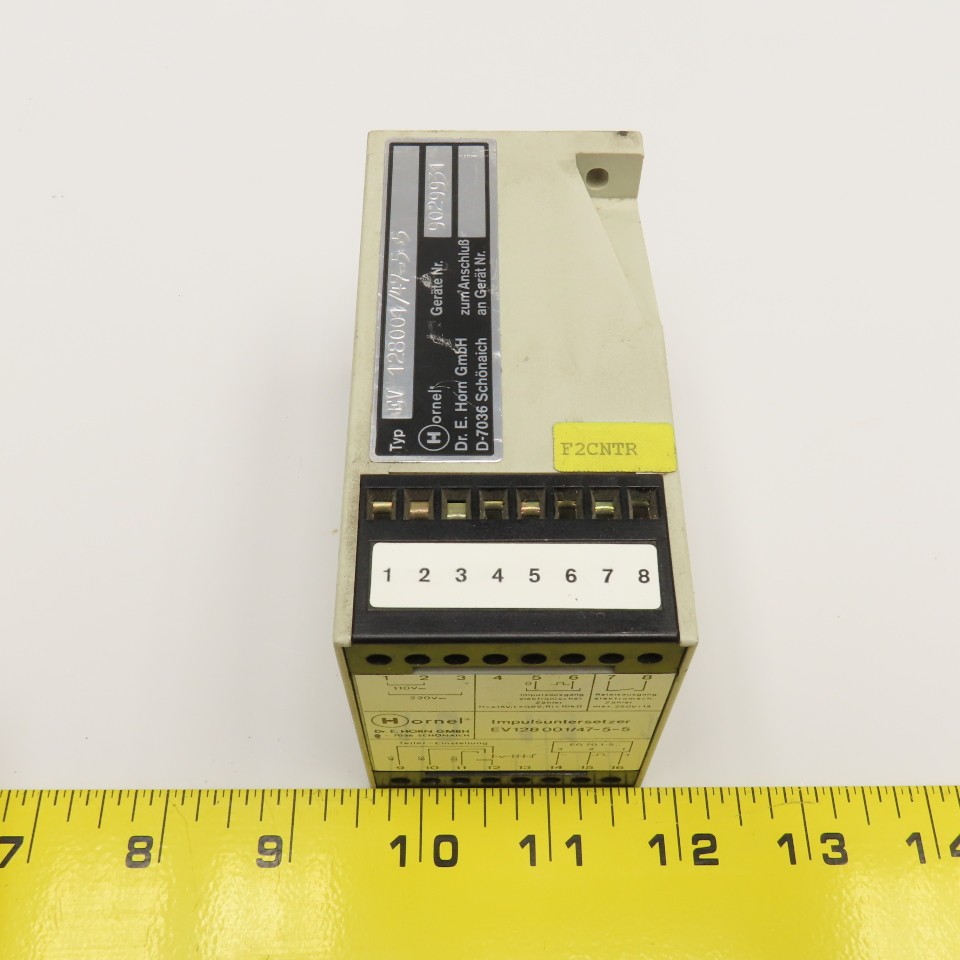 Hornel EV128001/47-5-5 Pulse Analyzer Module 110/220V