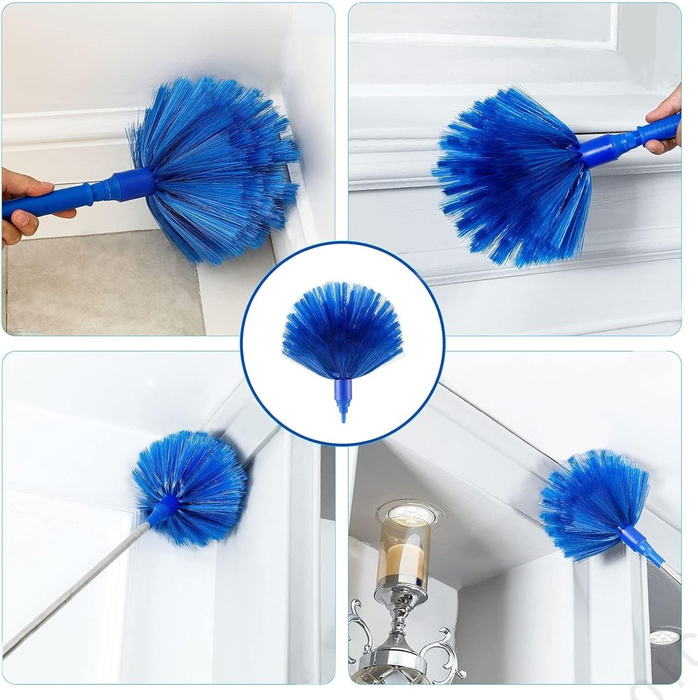 Adjustable Microfiber Duster Set for Cobweb and Ceiling Fan Cleaning - 5 Count
