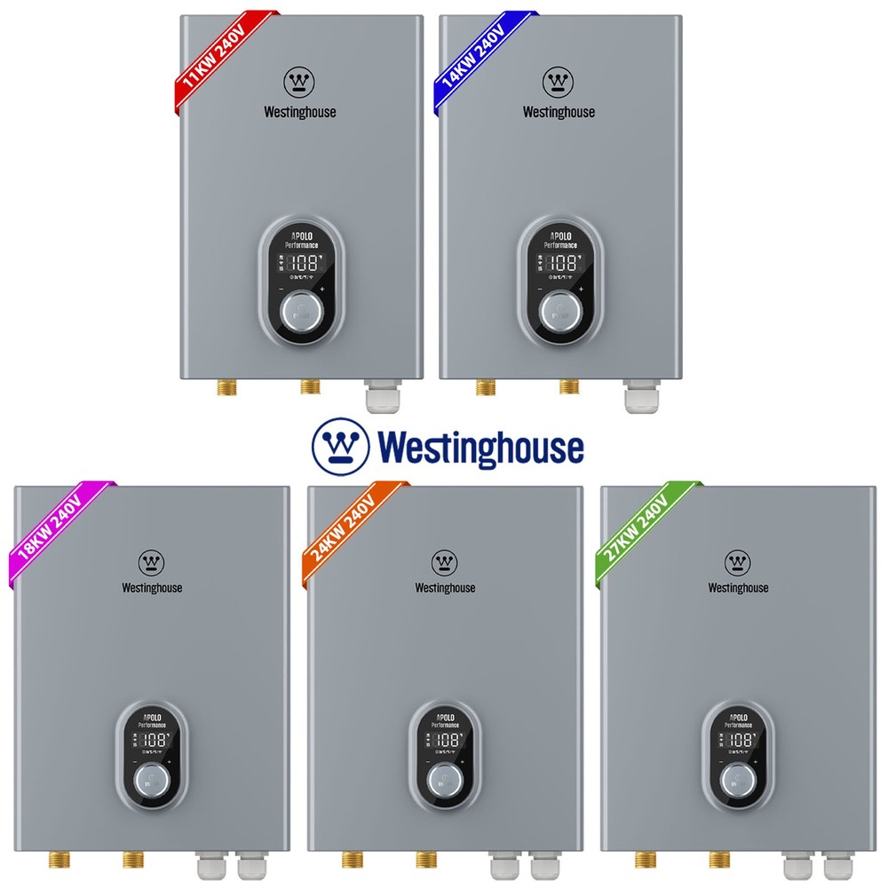 11/14/18/24/27KW Electric Instant Tankless Water Heater On-Demand Voice Control