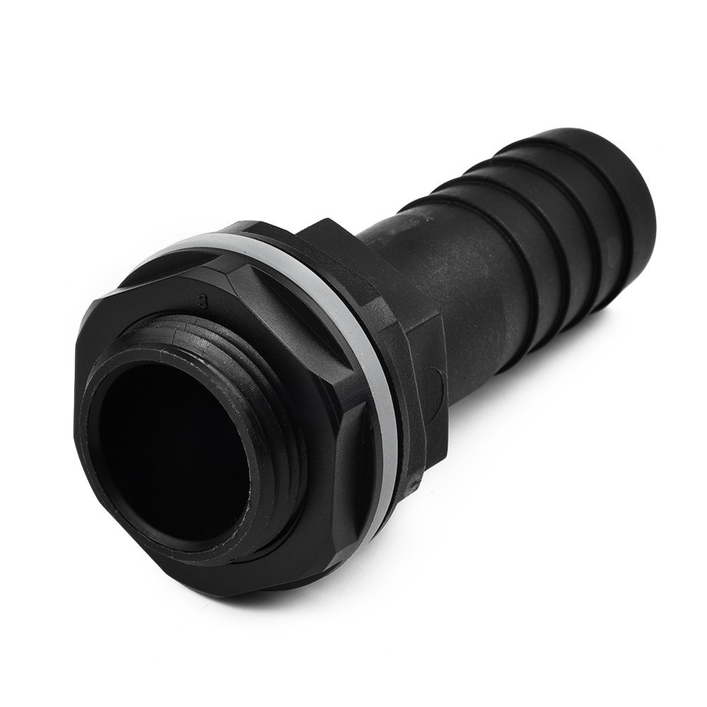 Pipe Overflow Connector 1\\\" Barb 3/4\\\" BSPM Thread Plastic Replacement