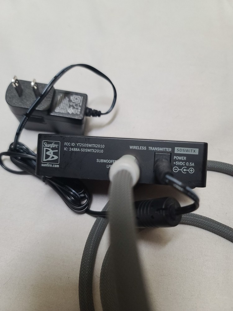 Sunfire Wireless Transmitter for Subwoofer SDSWiTX With Binary Audio Cable