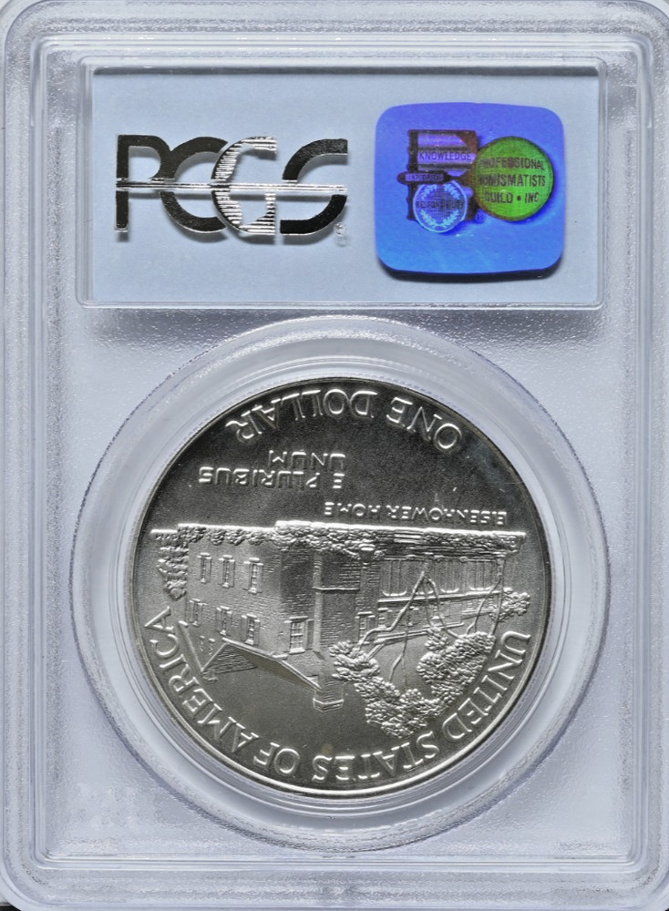 1990-W $1 Eisenhower PCGS MS 69 Commemorative Silver Coin #9638
